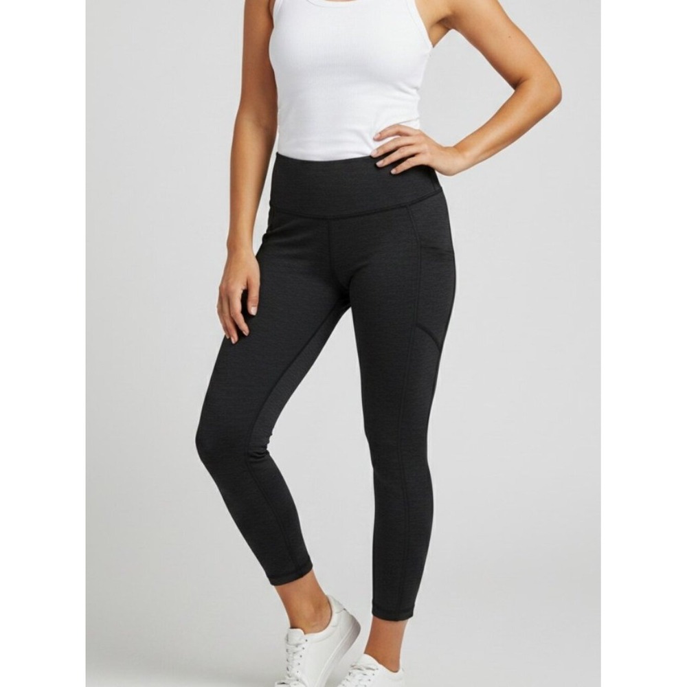 New Balance Dark Gray High-Rise Pocket Crop Leggings Size S NWT
